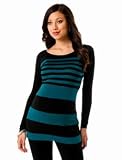 A Pea in the Pod Collection: Bailey 44 Long Sleeve Boat Neck Striped Maternity Tunic