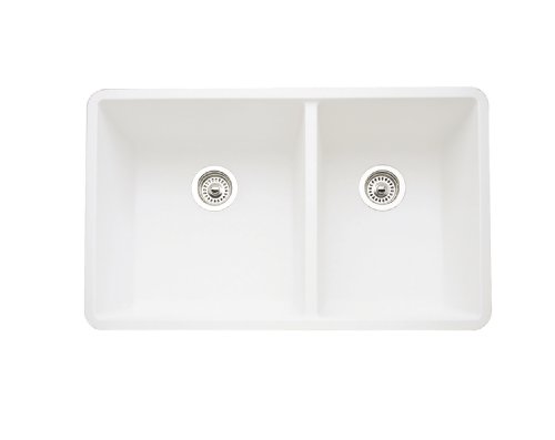 Blanco 441125 16-Inch Précis 1-3/4 Bowl Sink, White