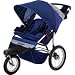 Schwinn Free Wheeler 2 Double Swivel Wheel Jogging Stroller (Blue/Gray)