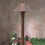 IMAGE OF SPJ10-03-MBR-LED Solid Brass Path Light Matte Bronze Finish 3 Watt 12 Volt LED (Included)