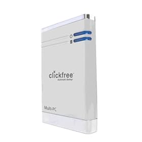 ClickFree Automatic Backup 160 GB Portable External Hard Drive HD801 (Silver)