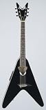 Dean V Thin Body Acoustic/Electric Guitar w/V Headstock Classic Black