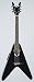 Dean V Thin Body Acoustic/Electric Guitar w/V Headstock Classic Black