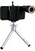 HHI Camera Kit with 8X Camera Zoom Lens with Mini Tripod and Special Case for iPhone 4 and iPhone 4s (Package include a HandHelditems Sketch Stylus Pen)