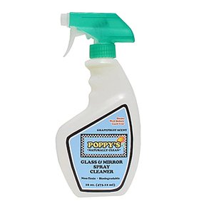 Poppy's Naturally Clean Glass and Mirror Spray Cleaner, 16 Fluid Ounce