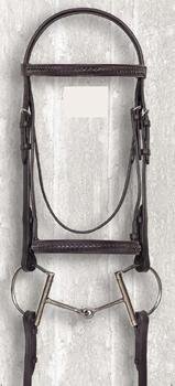 Camelot Raised Braided Snaffle Bridle
