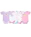 Akademiks "Wings of Love" 5-Pack Bodysuits (Sizes 0M - 9M) - white, 0 - 3 months