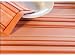 Tululah Designs Lustrous Striped Rectangular Coral Lustrous Striped Tablecloth 60x108-in.