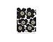 marimekko Unikko schwarz/wei� Geschirrtuch