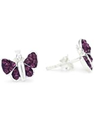 Disney "Princess" Purple Crystal Stud Earrings