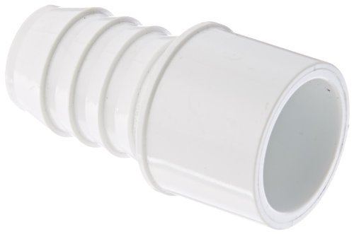 Spears 460 Series PVC Pipe Fitting, Adapter, Schedule 40, White, 1-1/2Barbed x 1-1/2 Spigot NumberOfItems: 1 Size: 1-1/2 Model: (Hardware & Tools Store)