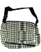 Outer Rebel Fashion Handbags- White/Black Plaid & Houndstooth Messenger Bag