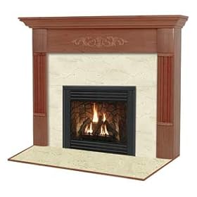 Viceroy R Flush Fireplace Mantel in Medium English Chestnut by Hearth and Home Mantels