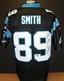 Steve Smith Autographed Carolina Panthers EQT Black Jersey Steve Smith Authenticity (Unframed)