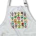 Colorful Retro 50s Lamps - Medium Length Apron With Pouch Pockets 22w X 24l