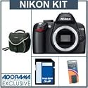 Nikon D3000 10.2 MP DSLR Camera Body Kit, - Refurbished - by Nikon U.S.A. - with 4GB SD Memory Card, Spare EN-EL9 Lithium-Ion Rechargeable Battery,Slinger Camera Bag