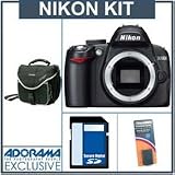 Nikon D3000 10.2 MP DSLR Camera Body Kit, - Refurbished - by Nikon U.S.A. - with 4GB SD Memory Card, Spare EN-EL9 Lithium-Ion Rechargeable Battery,Slinger Camera Bag