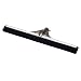 Carlisle 36672400 Flo-Pac Soft Double Foam Rubber Squeegee with Reinforced Metal Frame, 22" Length, Black