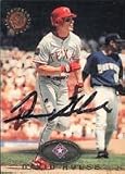 David Hulse, Texas Rangers, 1995 Stadium Club Autographed Card