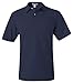 JERZEES ADULT JERSEY POLO WITH SPOTSHIELD (JNAVY) (LARGE)