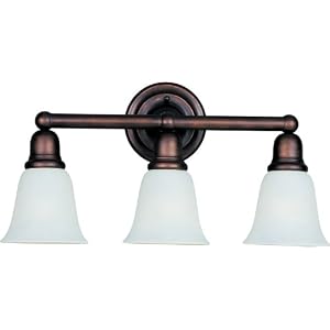 Maxim Lighting 11088SVOI Bel Air 3-Light Bath Vanity, Oil Rubbed Bronze with Soft Vanilla... by 