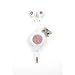 Chicbuds WWCB Retractable Earphones with Swarovski Crystals (Watermelon on White)