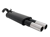Produkt-Bild: NOVUS Sportauspuff Gruppe N VW Golf II 19E 1,1 / 1,3 / 1,6 / 1,6D / 1,8 nicht bei 16V, G60 oder Syncro Modellen passend 2 x 76 mm M-Design