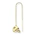 14K Atlanta Falcons Helmet Threader Earrings