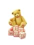 Cherished Teddies "I Love Hugs" Bear with Love Letters Mini Figurine