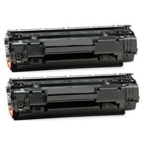 2 Pack Remanufactured Toner For HP 36A (CB436A) 2,000 Yield Black Replacement Cartridge - Retail On Sale