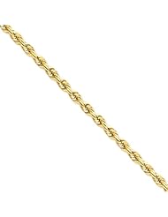 5.5mm, 14 Karat Gold, Diamond-Cut Rope Chain - 18 inch
