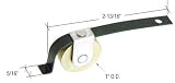 CRL 1 Steel Ball Bearing Center Groove Sliding Screen Door Spring Tension Roller for Academy Doors - Package