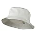 Big Size Cotton Blend Twill Bucket Hat - White (For Big Head)