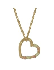 Black Hills Gold by Coleman Floating 10K Gold Heart Necklace