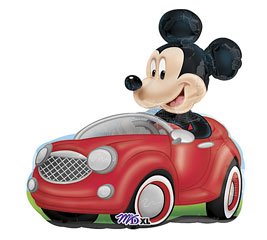 disney mickey mouse jumbo mylar birthday party balloon (RED, 1)