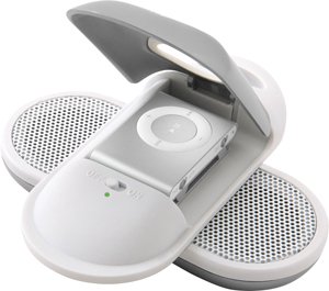 Electronics: iLive Portable Speaker System for iPod shuffle 3G  Silver 