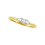 3 Diamond Anniversary Band 1/3 ct. in 14K Two Tone Gold
