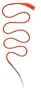 Fusionbrands 22-inch Silicone Food Loop Poultry Lacing Tool, Orange