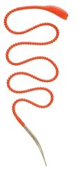 Fusionbrands 22-inch Silicone Food Loop Poultry Lacing Tool, Orange