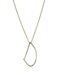 Gauge Gold-Filled Bubble Monogram Mini-D Pendant Necklace