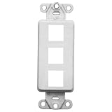 Leviton QuickPort Decora Multimedia Insert - Modular insert - white - 3 ports
