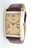 HENLEY BROWN CROCO STRAP WATCH WITH CHAMPAGNE DIAL