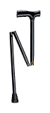 Drive Medical Designer Folding Cane with T Handle, Black