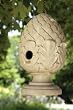 Stone Finish Artichoke Hanging Birdhouse