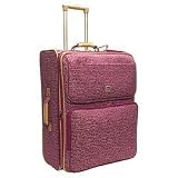 Diane Von Furstenberg Signature Six 25" Expandable Rolling Suitcase (Fuchsia Pink)