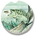 Bass Fishing Car Coaster, Single
