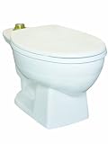 Crane 3309-100 Santon Jr. Elongated Flush Valve Toilet, White