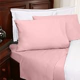 Solid Blush 300 Thread Count Twin Extra Long size Sheet Set 100 % Egyptian Cotton 3pc Bed Sheet set (Deep Pocket)Twin XL By sheetsnthings