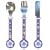 Disney Fairies Tinkerbell 'Flower' 3pc Cutlery Gift Set
