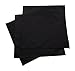 Bandanas for Women Organic Ladies Handkerchiefs for Women Soft Cotton (Black Percale, Large (14in x 14in), Pk 3